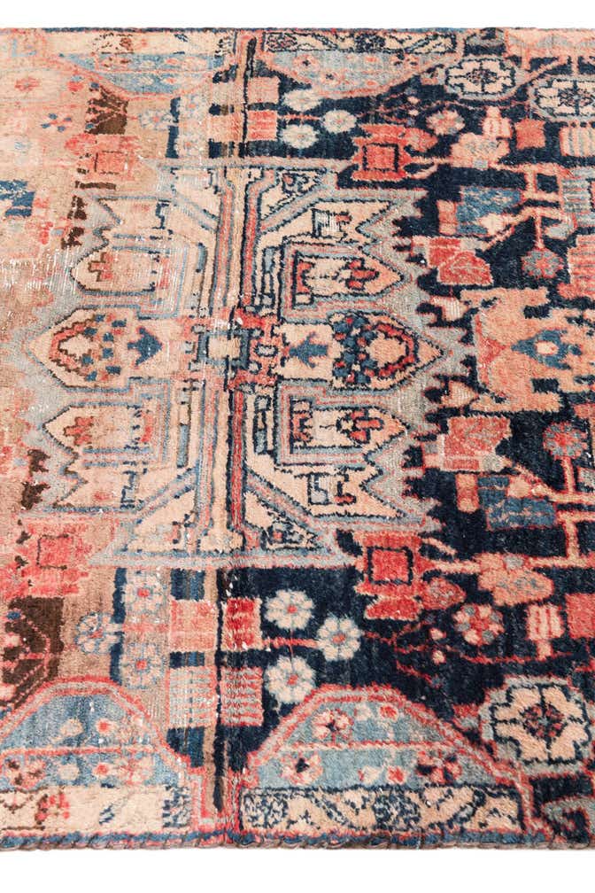 3' 7 x 6' 7 Hand Knotted Ultra Vintage Persian Wool Rug