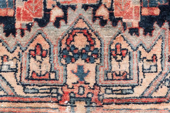 3' 7 x 6' 7 Hand Knotted Ultra Vintage Persian Wool Rug