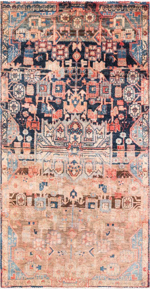 3' 7 x 6' 7 Hand Knotted Ultra Vintage Persian Wool Rug