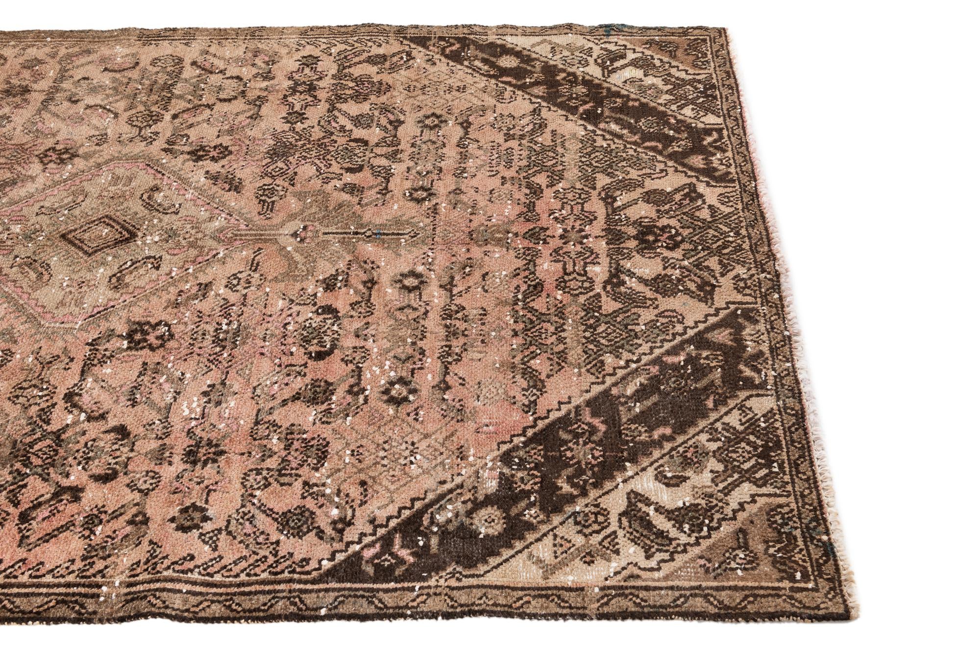 5' x 8' Hand Knotted Ultra Vintage Persian Wool Rug