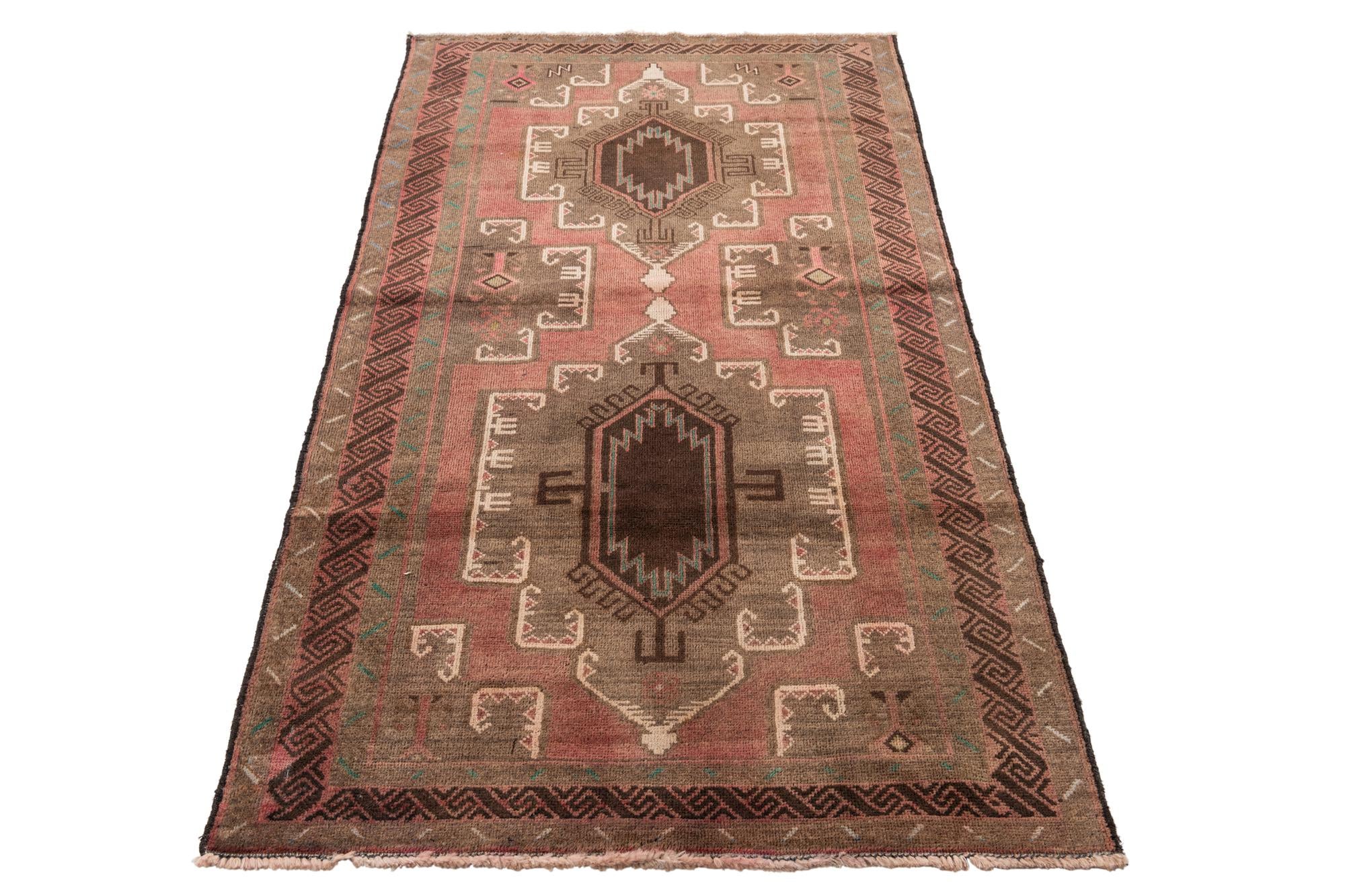 3' 6 x 6' 5 Hand Knotted Ultra Vintage Persian Wool Rug