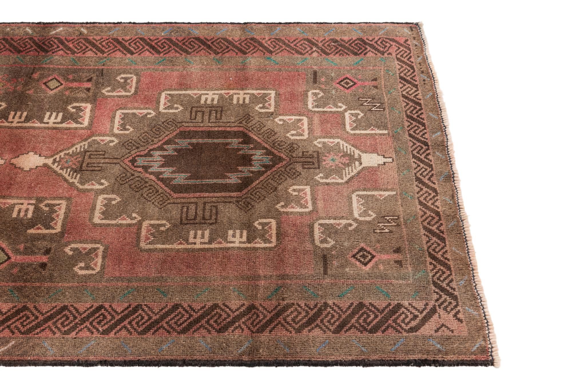 3' 6 x 6' 5 Hand Knotted Ultra Vintage Persian Wool Rug