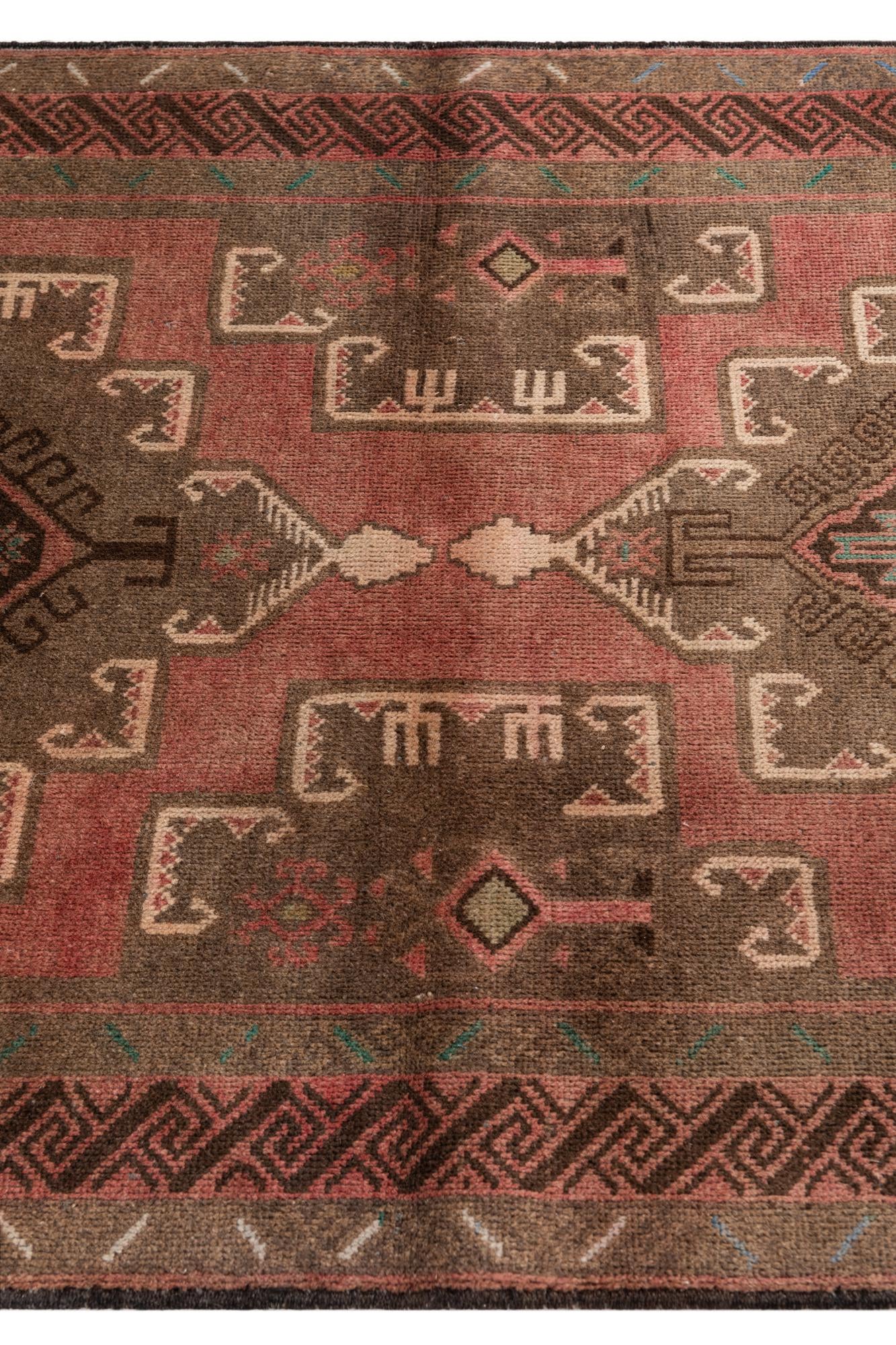 3' 6 x 6' 5 Hand Knotted Ultra Vintage Persian Wool Rug