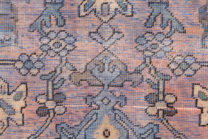 4' 5 x 6' 6 Hand Knotted Ultra Vintage Persian Wool Rug