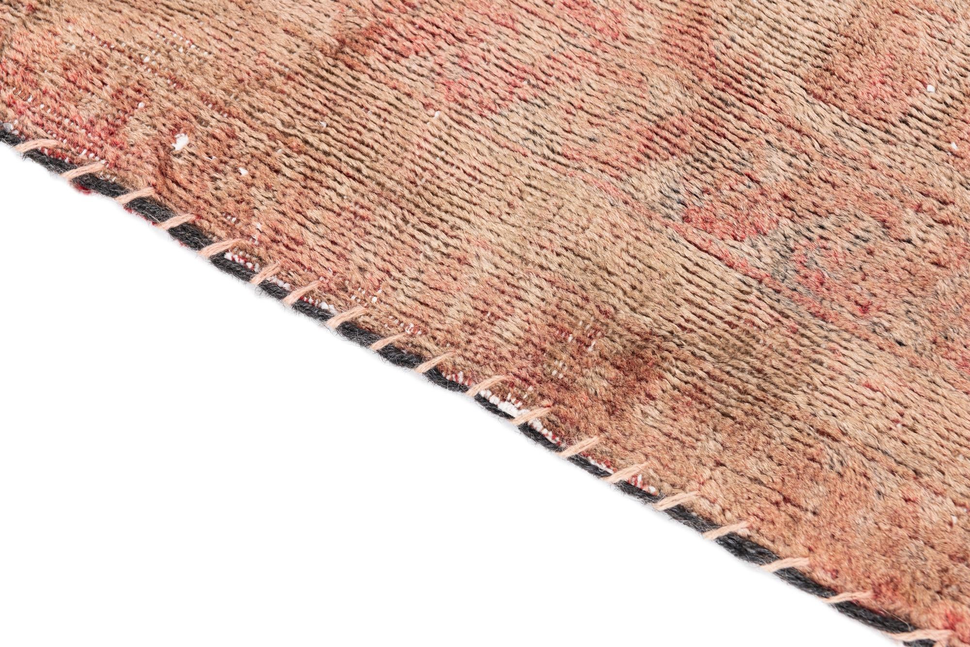 4' 2 x 6' 7 Hand Knotted Ultra Vintage Persian Wool Rug
