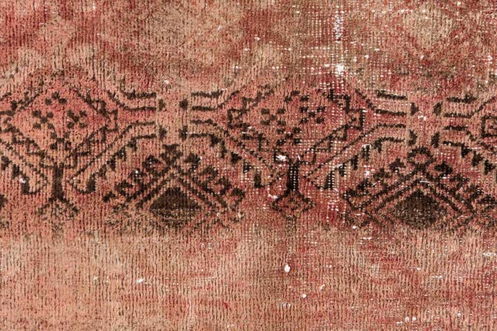 4' 2 x 6' 7 Hand Knotted Ultra Vintage Persian Wool Rug