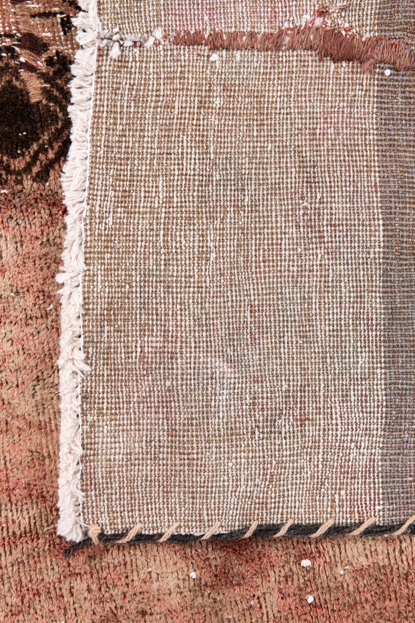 4' 2 x 6' 7 Hand Knotted Ultra Vintage Persian Wool Rug