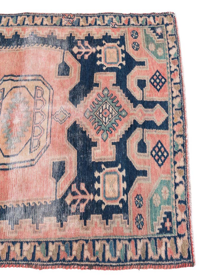 Detail image of 3' 3 x 6' 4  Hand Knotted Ultra Vintage Persian Wool Rug