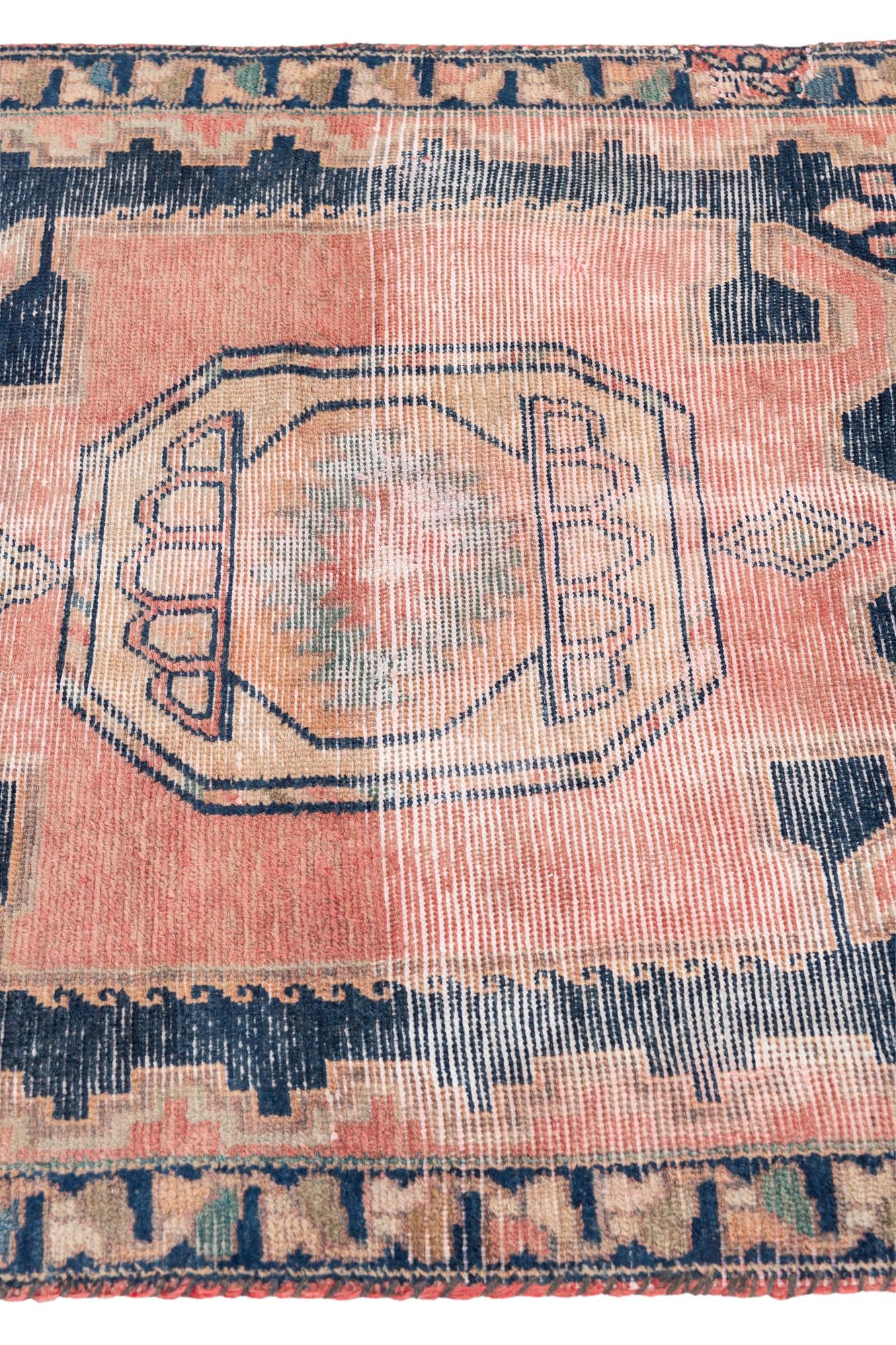3' 3 x 6' 4 Hand Knotted Ultra Vintage Persian Wool Rug