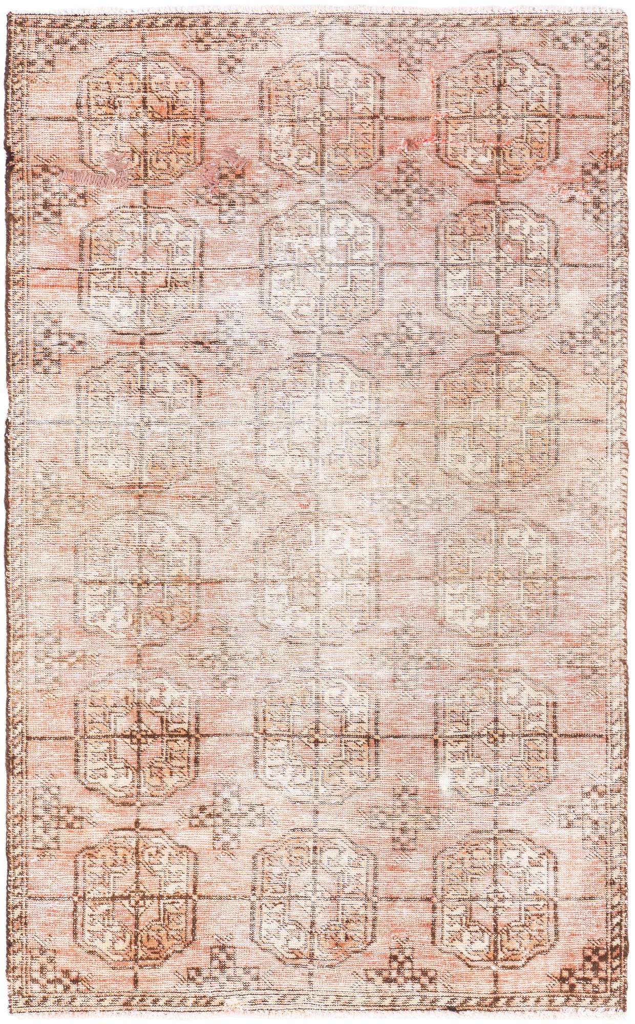 3' 4 x 5' 6 Hand Knotted Ultra Vintage Persian Wool Rug
