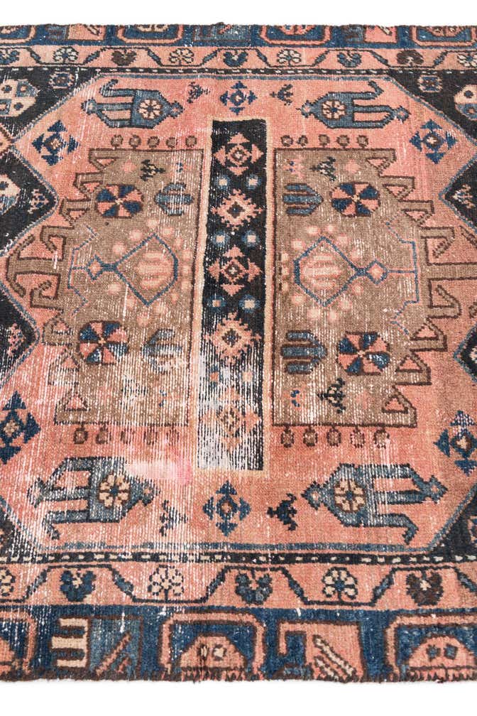 3' 8 x 6' 4 Hand Knotted Ultra Vintage Persian Wool Rug