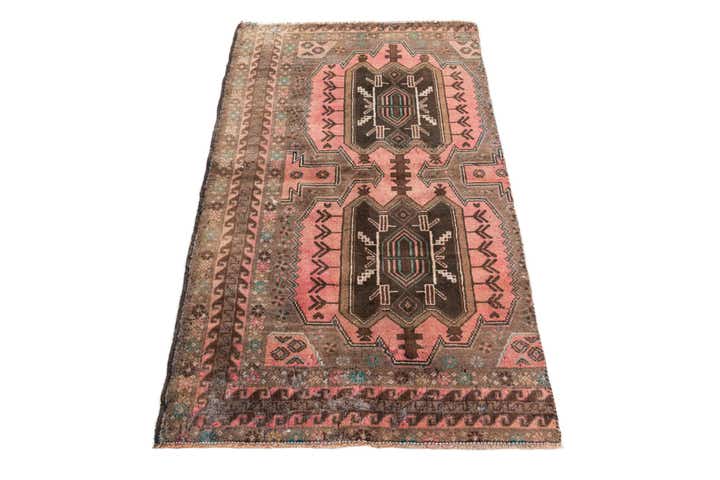 2' 6 x 4' 6 Hand Knotted Ultra Vintage Persian Wool Rug