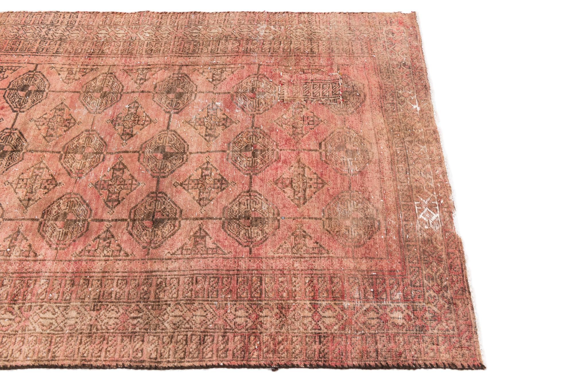 3' 7 x 5' 6 Hand Knotted Ultra Vintage Persian Wool Rug