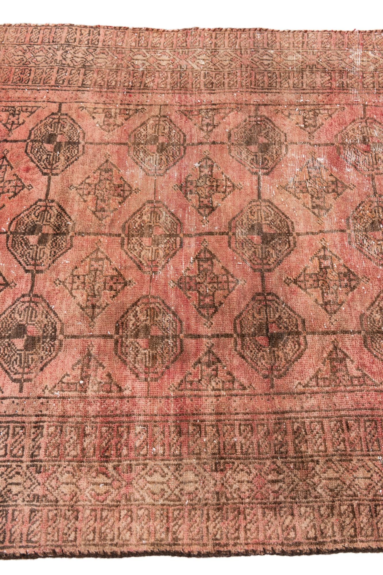 3' 7 x 5' 6 Hand Knotted Ultra Vintage Persian Wool Rug