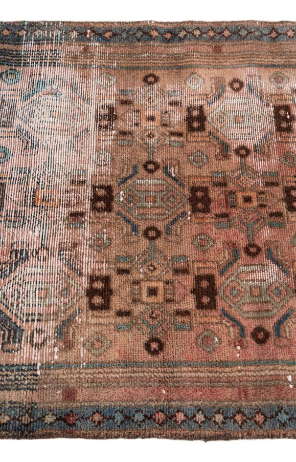 Detail image of 2' 8 x 5' 4 Hand Knotted Ultra Vintage Persian Wool Rug