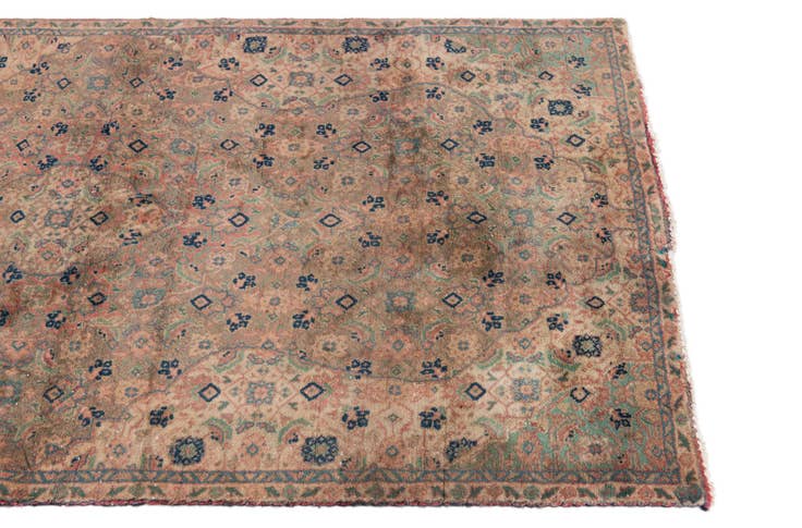 Detail image of 3' 2 x 6' Hand Knotted Ultra Vintage Persian Wool Rug