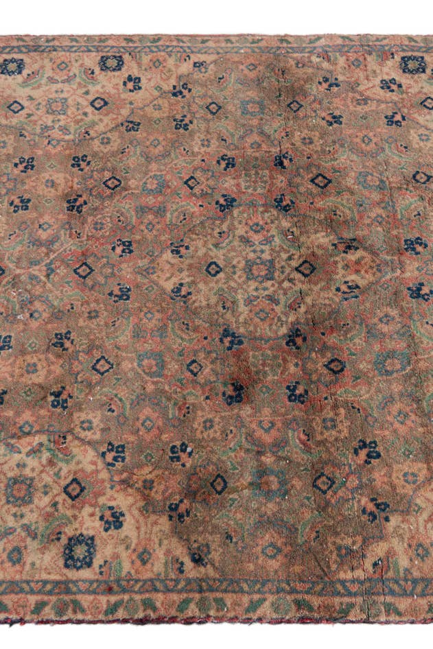 Detail image of 3' 2 x 6' Hand Knotted Ultra Vintage Persian Wool Rug