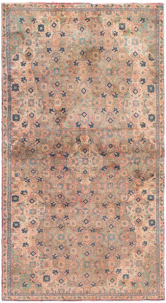 3' 2 x 6' Hand Knotted Ultra Vintage Persian Wool Rug