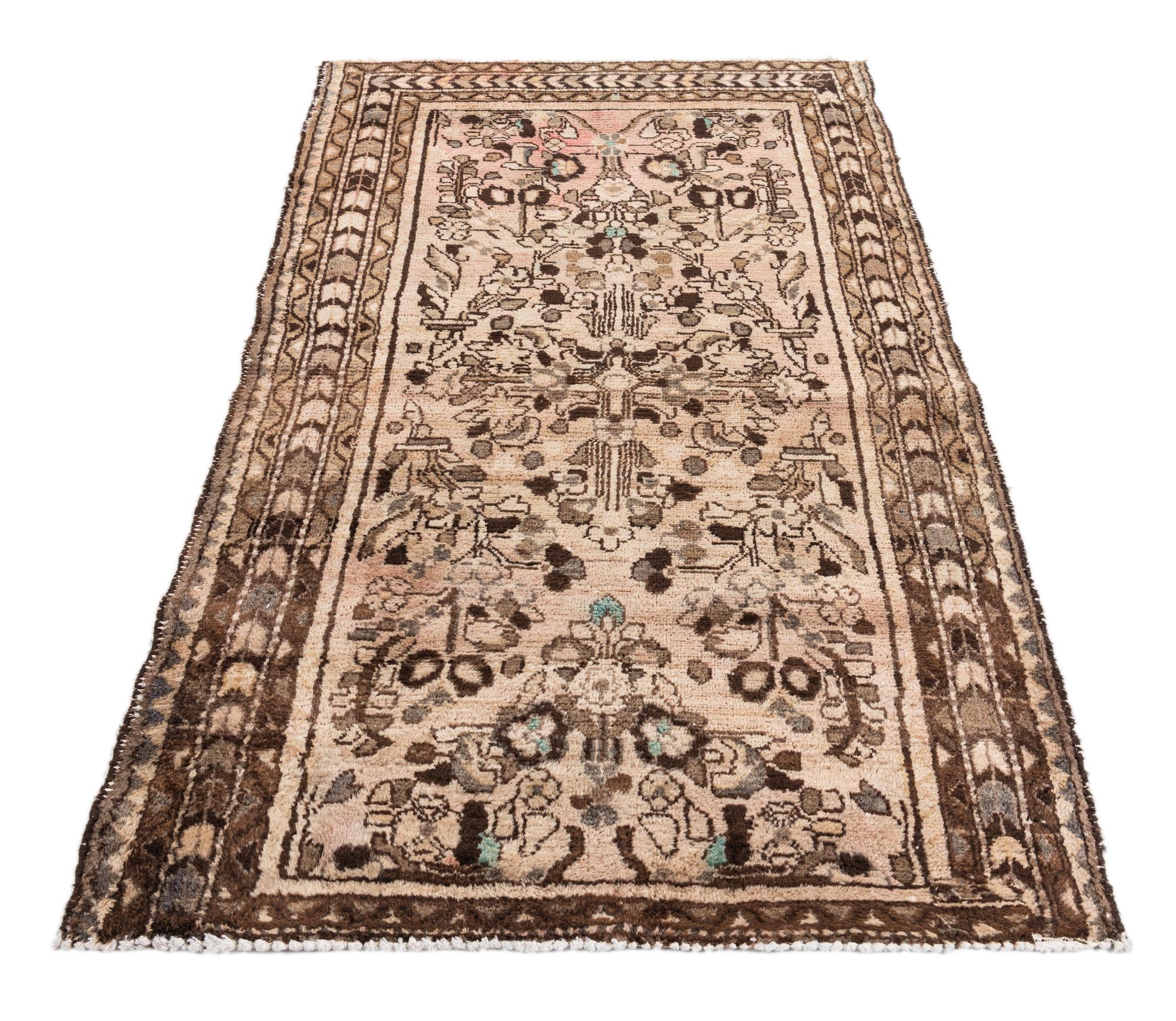 3' 6 x 6' Hand Knotted Ultra Vintage Persian Wool Rug