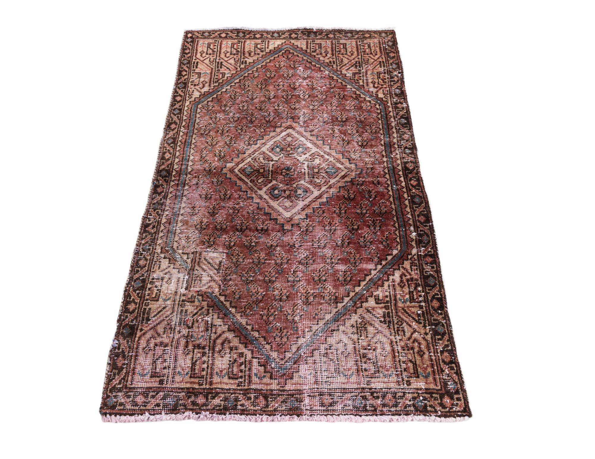 2' 9 x 5' 1 Hand Knotted Ultra Vintage Persian Wool Rug