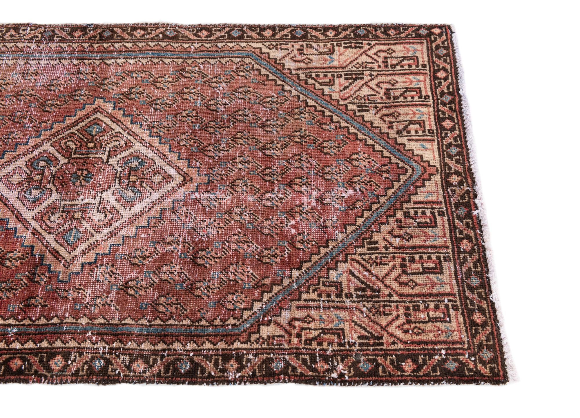 2' 9 x 5' 1 Hand Knotted Ultra Vintage Persian Wool Rug