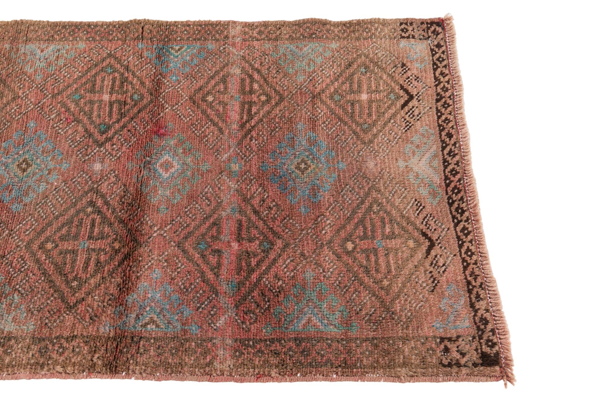 2' 6 x 4' 2 Hand Knotted Ultra Vintage Persian Wool Rug