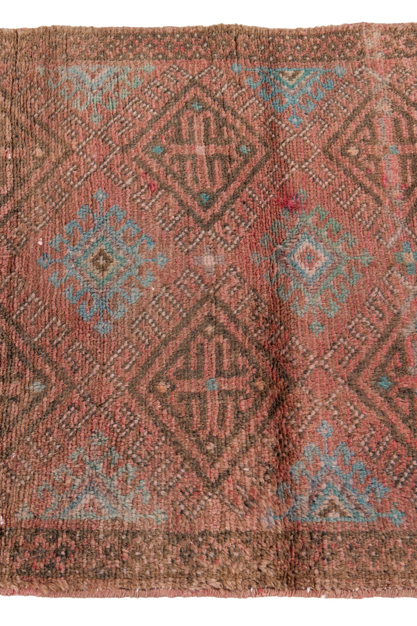 2' 6 x 4' 2 Hand Knotted Ultra Vintage Persian Wool Rug