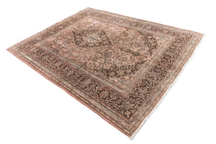 6' 3 x 7' 9 Hand Knotted Ultra Vintage Persian Wool Rug