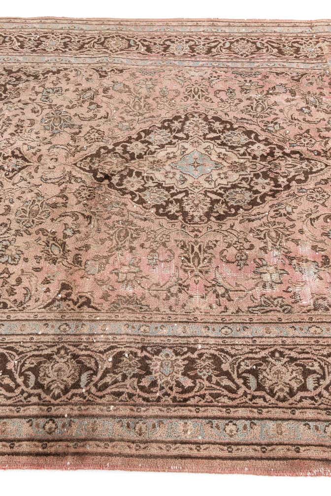 6' 3 x 7' 9 Hand Knotted Ultra Vintage Persian Wool Rug