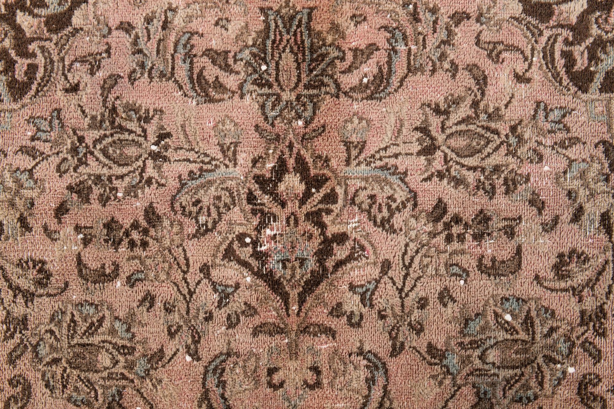 6' 3 x 7' 9 Hand Knotted Ultra Vintage Persian Wool Rug
