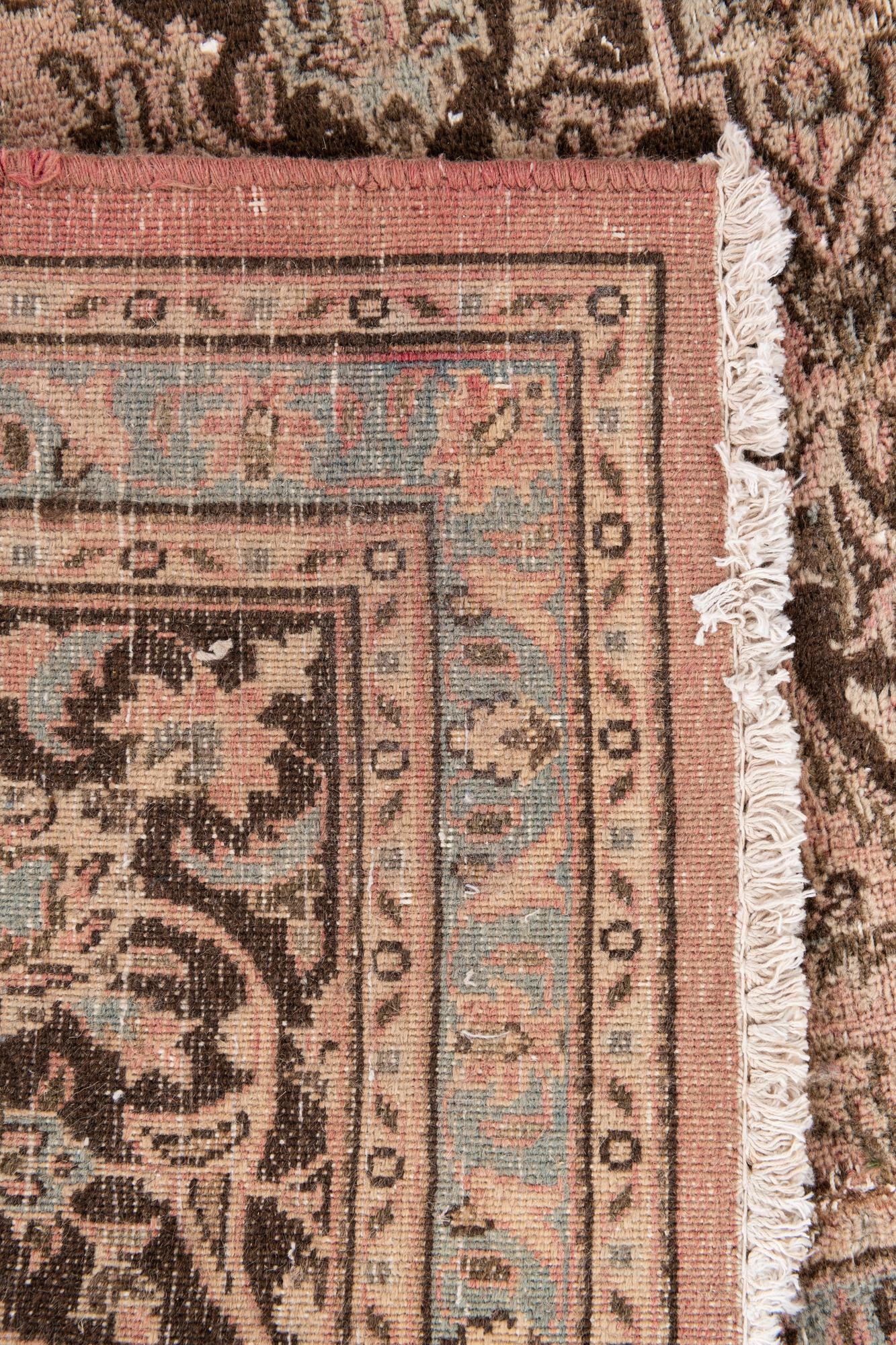 6' 3 x 7' 9 Hand Knotted Ultra Vintage Persian Wool Rug