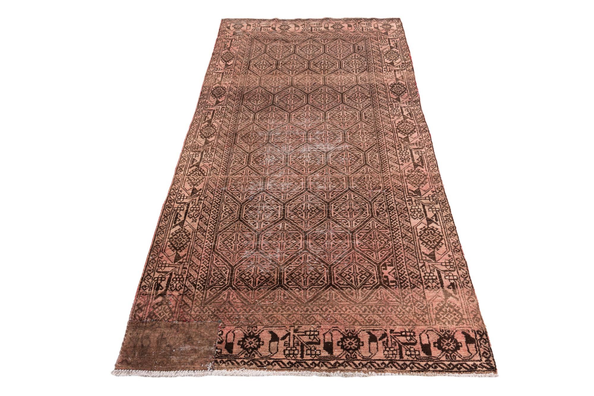 3' 8 x 7' 2 Hand Knotted Ultra Vintage Persian Wool Rug