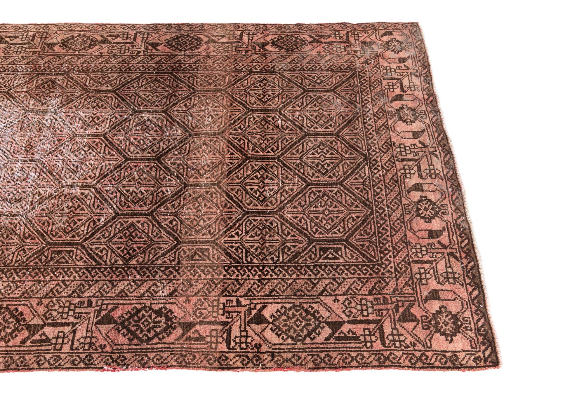 3' 8 x 7' 2 Hand Knotted Ultra Vintage Persian Wool Rug