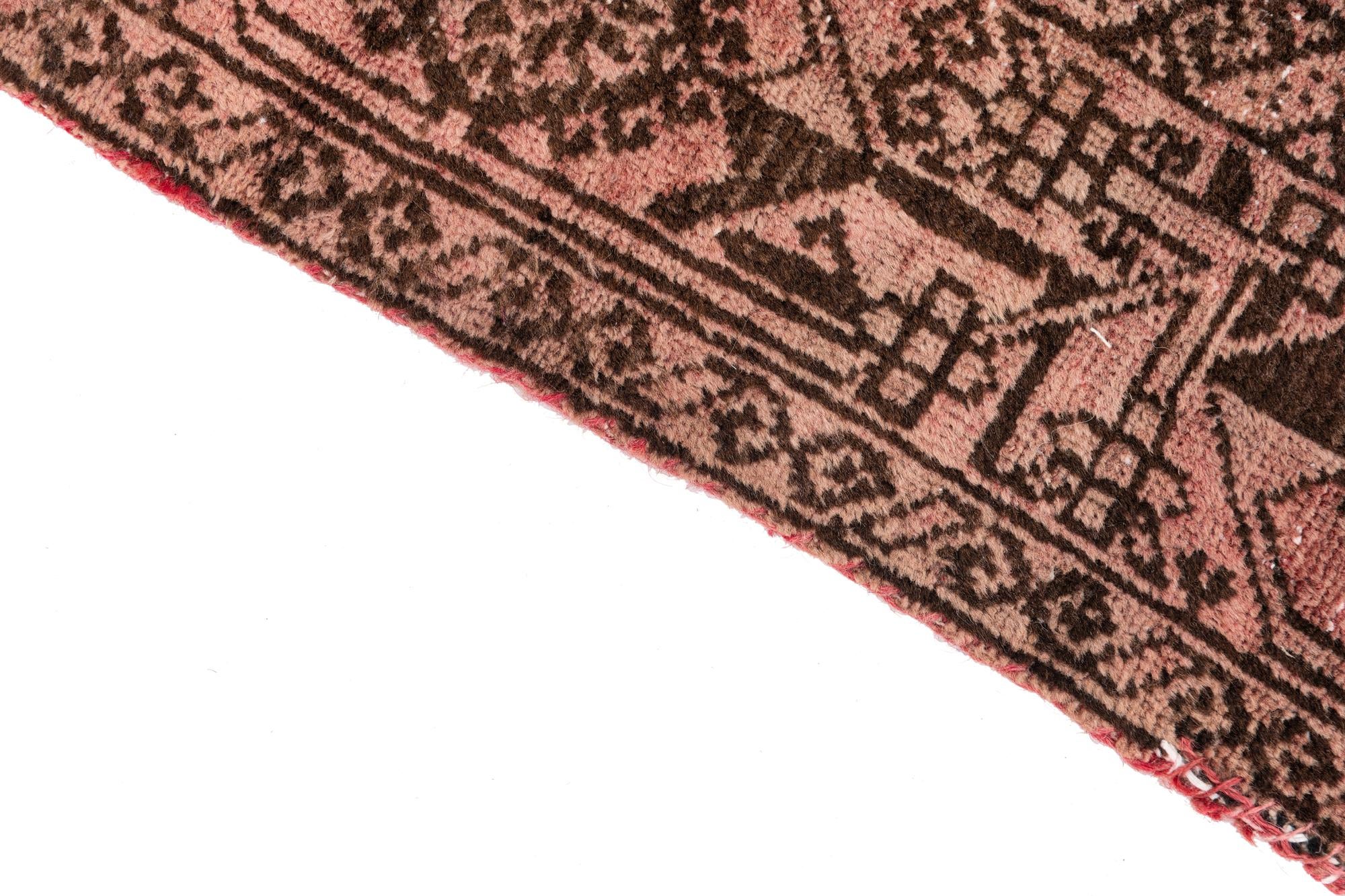 3' 8 x 7' 2 Hand Knotted Ultra Vintage Persian Wool Rug