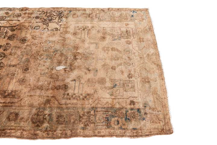 3' 9 x 4' 10 Hand Knotted Ultra Vintage Persian Wool Rug