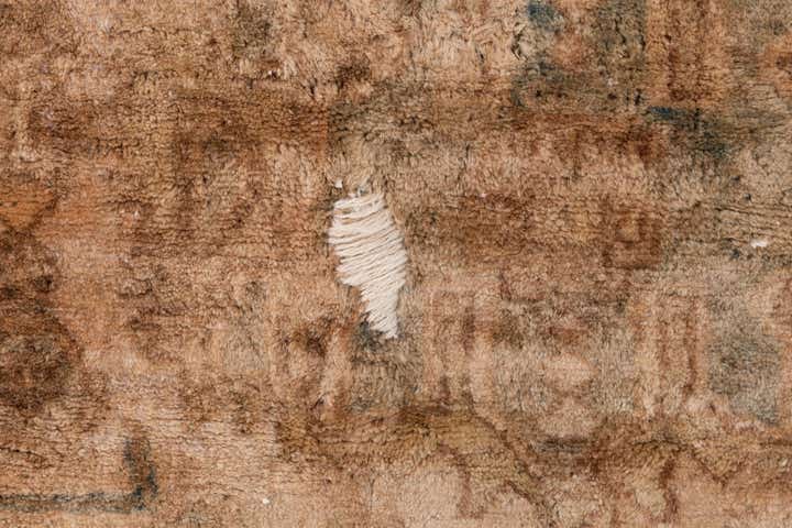 3' 9 x 4' 10 Hand Knotted Ultra Vintage Persian Wool Rug