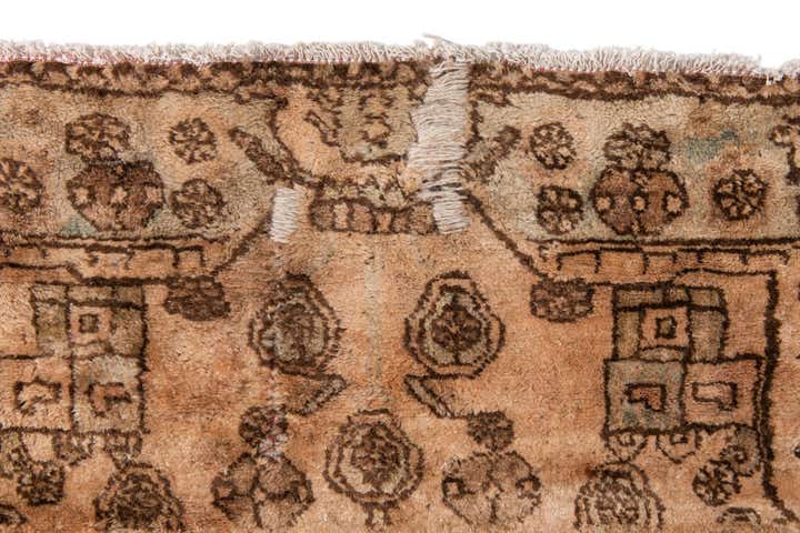 3' 9 x 4' 10 Hand Knotted Ultra Vintage Persian Wool Rug