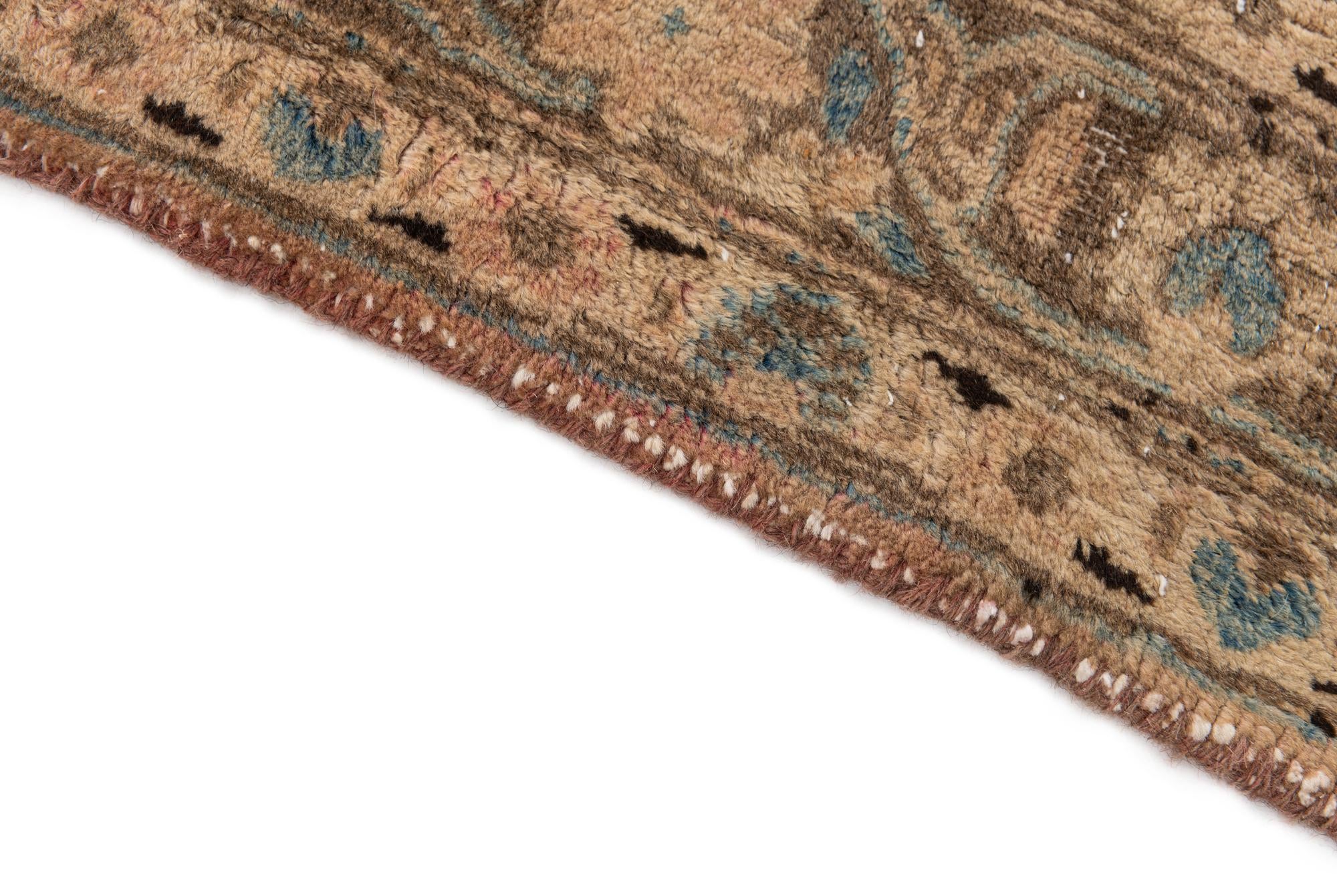 4' 7 x 6' 7 Hand Knotted Ultra Vintage Persian Wool Rug