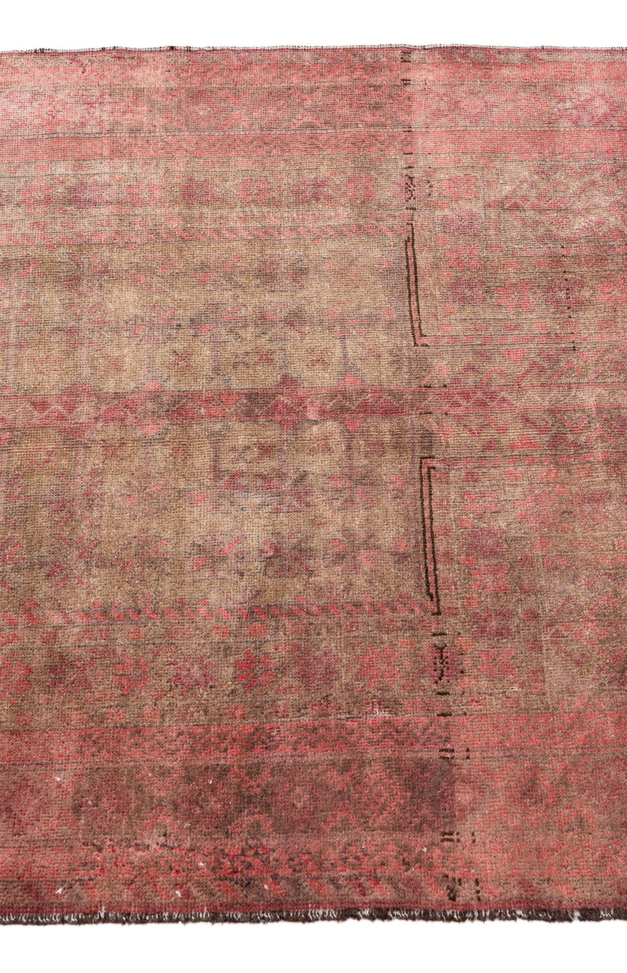3' x 4' 5 Hand Knotted Ultra Vintage Persian Wool Rug