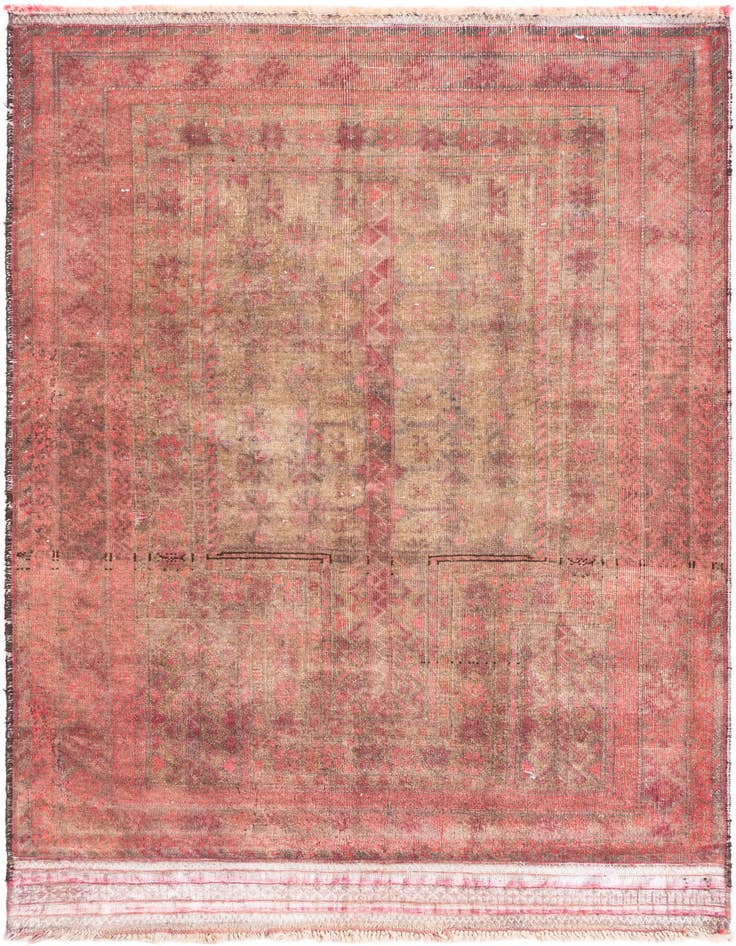 Detail image of 3' x 4' 5 Hand Knotted Ultra Vintage Persian Wool Rug