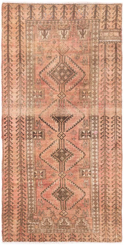 80cm x 160cm anudado a mano Ultra Vintage Alfombra Persa Lana