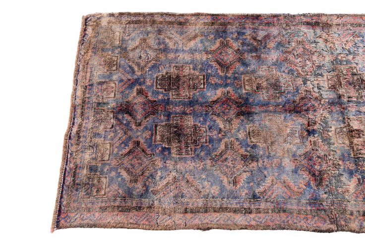 Detail image of 2' 6 x 5' 2 Hand Knotted Ultra Vintage Persian Wool Rug