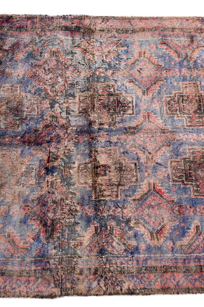 2' 6 x 5' 2 Hand Knotted Ultra Vintage Persian Wool Rug