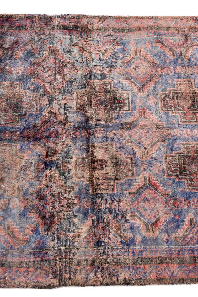 Detail image of 2' 6 x 5' 2 Hand Knotted Ultra Vintage Persian Wool Rug