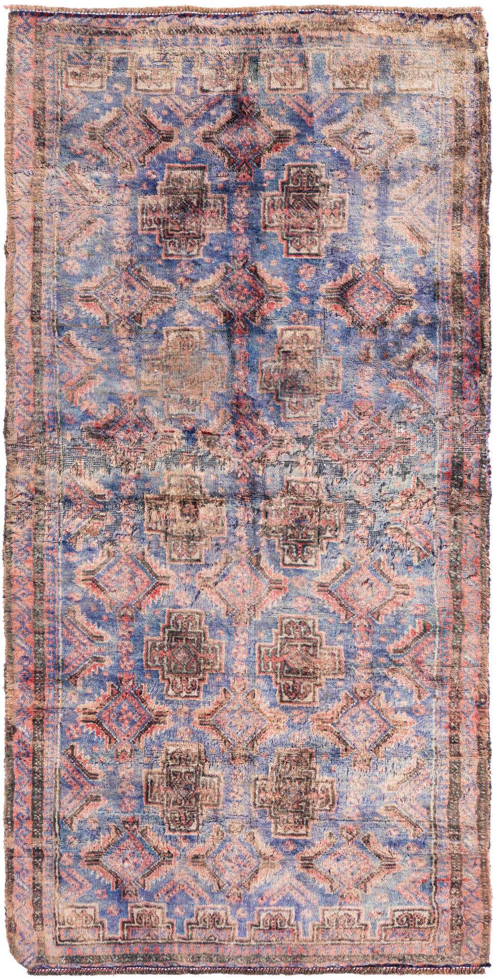 2' 6 x 5' 2 Hand Knotted Ultra Vintage Persian Wool Rug