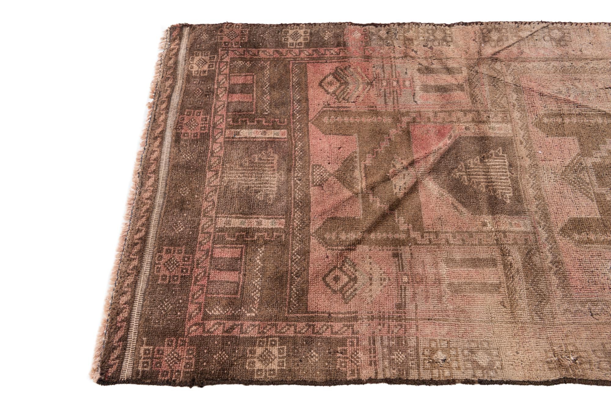 2' 10 x 4' 9 Hand Knotted Ultra Vintage Persian Wool Rug