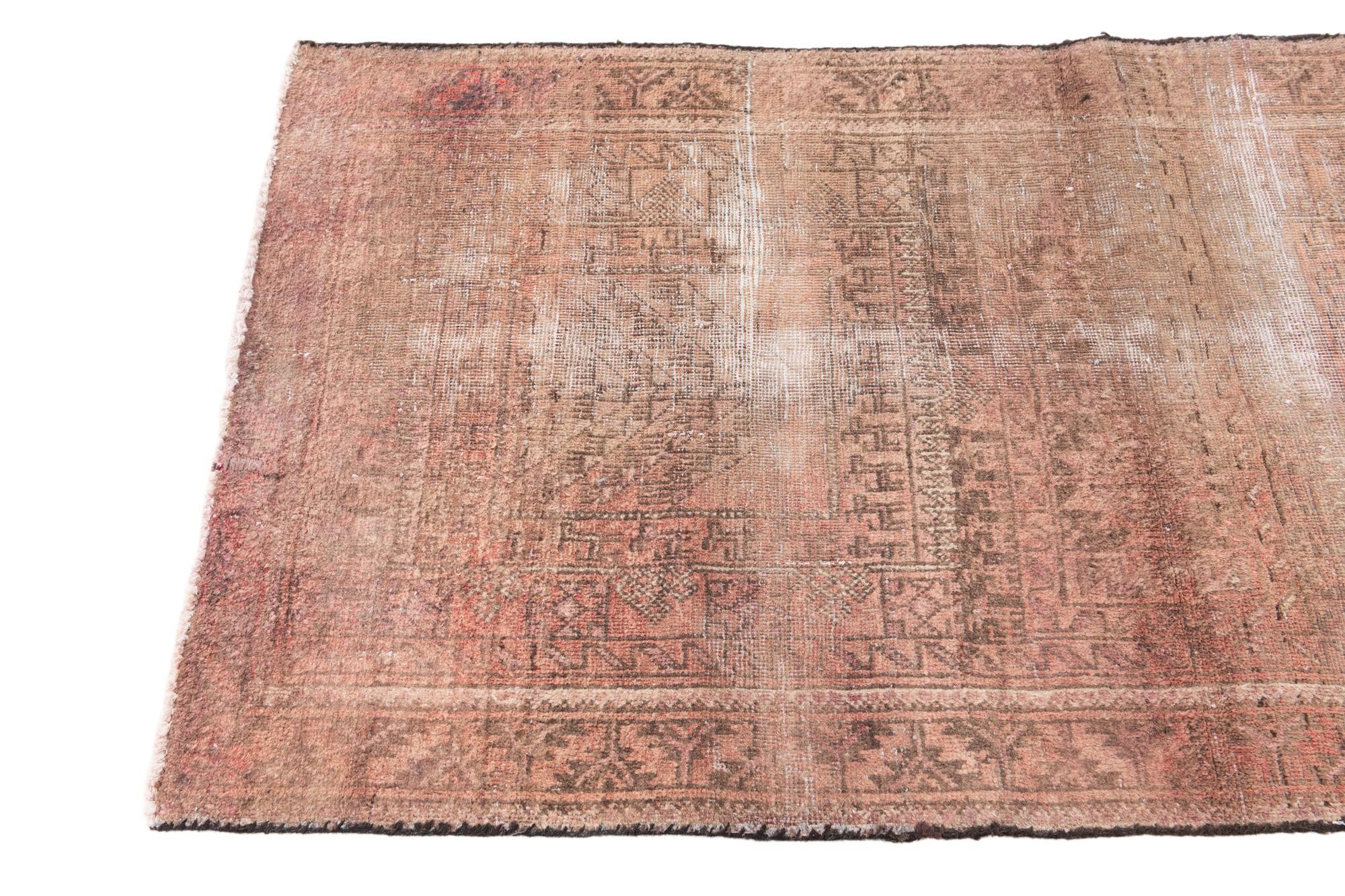 2' 9 x 5' Hand Knotted Ultra Vintage Persian Wool Rug