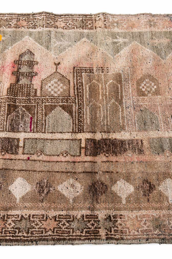 2' 9 x 4' 5 Hand Knotted Ultra Vintage Persian Wool Rug