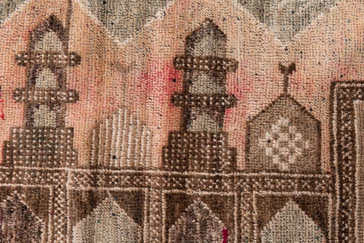 2' 9 x 4' 5 Hand Knotted Ultra Vintage Persian Wool Rug