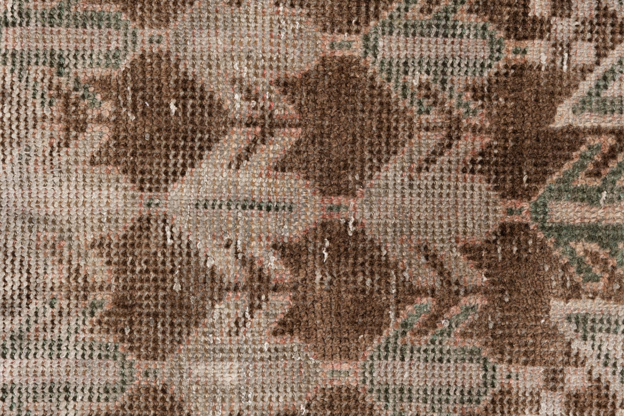 3' 10 x 6' 7 Hand Knotted Ultra Vintage Persian Wool Rug